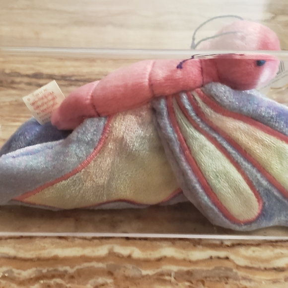 TY Beanie Babie Flitter the Butterfly Plush Toy - Pink/Purple. - Picture 6 of 6